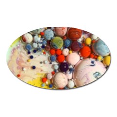 Colorful Choas Oval Magnet