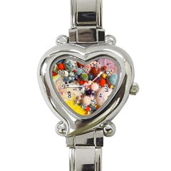 Colorful Choas Heart Italian Charm Watch