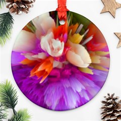 Poppy Flower Ornament (round) by Sparkle