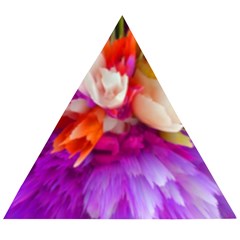 Poppy Flower Wooden Puzzle Triangle by Sparkle