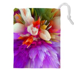 Poppy Flower Drawstring Pouch (4xl) by Sparkle