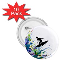 Nature Surfing 1 75  Buttons (10 Pack) by Sparkle