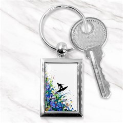 Nature Surfing Key Chain (rectangle) by Sparkle