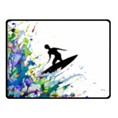 Nature Surfing Fleece Blanket (small) by Sparkle