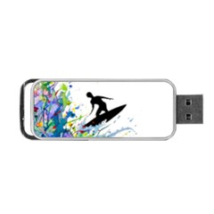 Nature Surfing Portable Usb Flash (one Side) by Sparkle