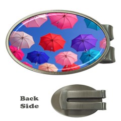 Rainbow Umbrella Money Clips (oval)  by Sparkle