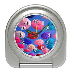 Rainbow Umbrella Travel Alarm Clock by Sparkle