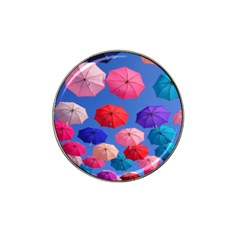 Rainbow Umbrella Hat Clip Ball Marker by Sparkle