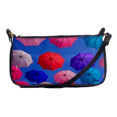 Rainbow Umbrella Shoulder Clutch Bag by Sparkle