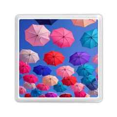 Rainbow Umbrella Memory Card Reader (square) by Sparkle