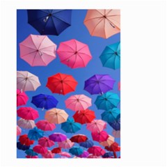 Rainbow Umbrella Small Garden Flag (two Sides) by Sparkle