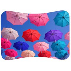 Rainbow Umbrella Velour Seat Head Rest Cushion by Sparkle