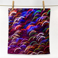 Fractal Rings Face Towel by Sparkle