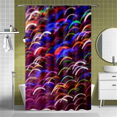 Fractal Rings Shower Curtain 48  X 72  (small)  by Sparkle