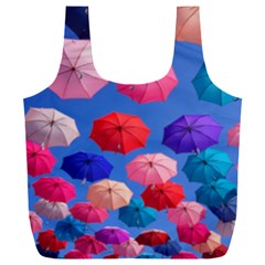 Rainbow Umbrella Full Print Recycle Bag (xxl) by Sparkle