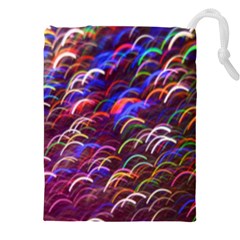 Fractal Rings Drawstring Pouch (4xl)