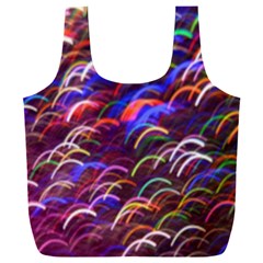 Fractal Rings Full Print Recycle Bag (xxl) by Sparkle