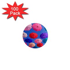 Rainbow Umbrella 1  Mini Magnets (100 Pack)  by Sparkle