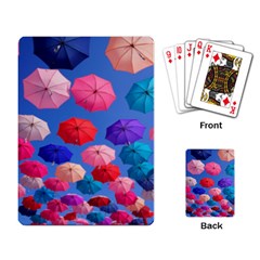 Rainbow Umbrella Playing Cards Single Design (rectangle) by Sparkle