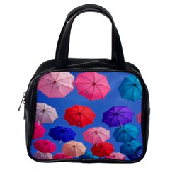 Rainbow Umbrella Classic Handbag (one Side) by Sparkle