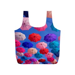 Rainbow Umbrella Full Print Recycle Bag (s) by Sparkle