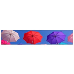 Rainbow Umbrella Small Flano Scarf by Sparkle