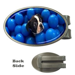 Cute Balls Puppy Money Clips (oval)  by Sparkle