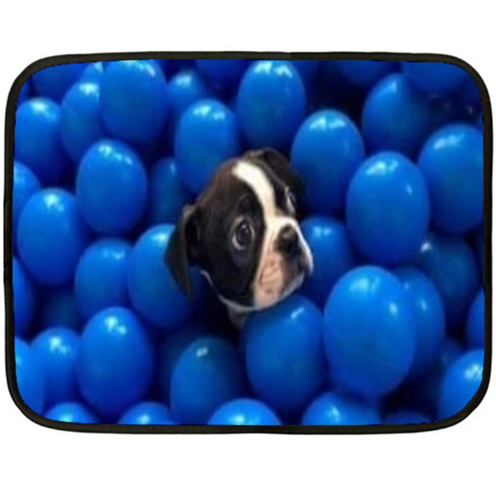 Cute Balls Puppy Double Sided Fleece Blanket (Mini) 