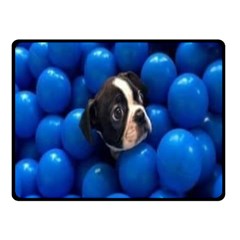 Cute Balls Puppy Fleece Blanket (small)