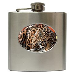 Nature With Tiger Hip Flask (6 Oz) by Sparkle