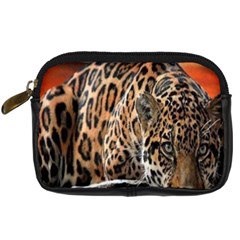 Nature With Tiger Digital Camera Leather Case by Sparkle