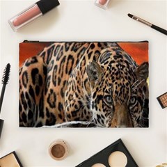 Nature With Tiger Cosmetic Bag (large) by Sparkle