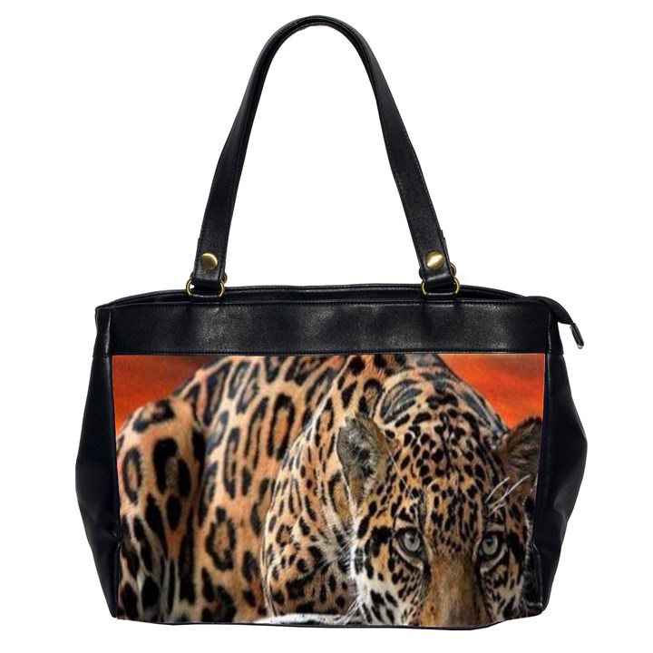 Nature With Tiger Oversize Office Handbag (2 Sides)