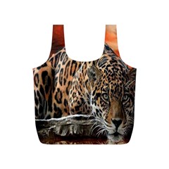 Nature With Tiger Full Print Recycle Bag (s) by Sparkle