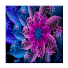 Fractal Flower Tile Coaster