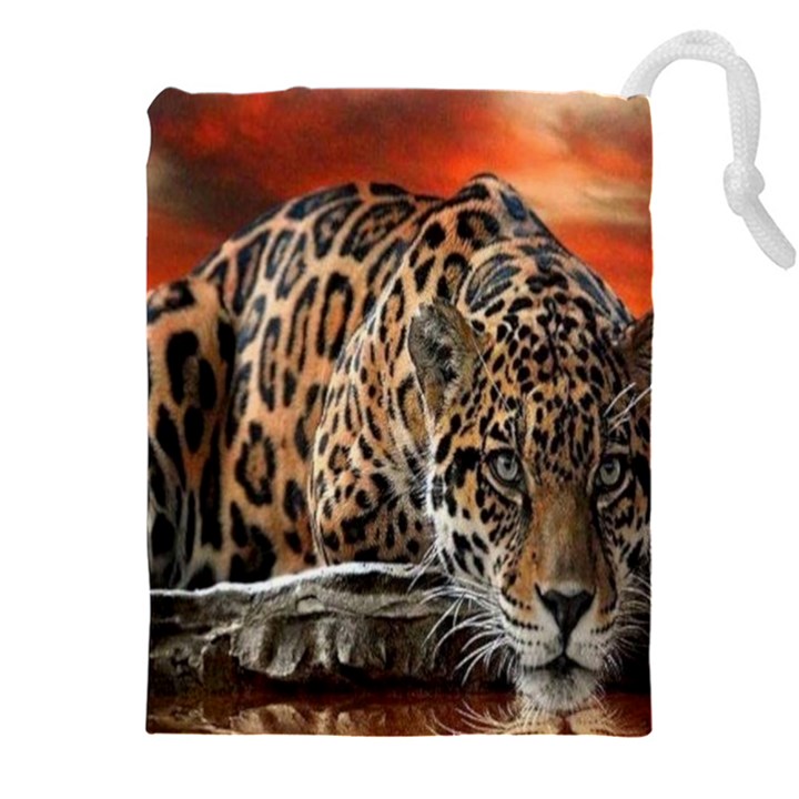 Nature With Tiger Drawstring Pouch (4XL)