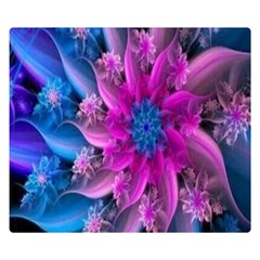 Fractal Flower Double Sided Flano Blanket (small)  by Sparkle