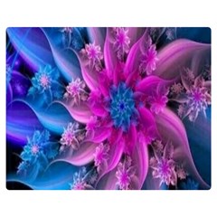 Fractal Flower Double Sided Flano Blanket (medium)  by Sparkle