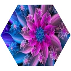 Fractal Flower Wooden Puzzle Hexagon by Sparkle