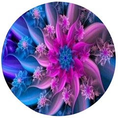 Fractal Flower Wooden Bottle Opener (round) by Sparkle