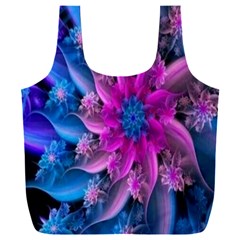 Fractal Flower Full Print Recycle Bag (xxl)