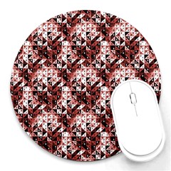 Digital Checkboard Round Mousepads by Sparkle