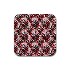 Digital Checkboard Rubber Coaster (square)  by Sparkle