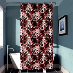 Digital Checkboard Shower Curtain 36  X 72  (stall)  by Sparkle