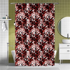 Digital Checkboard Shower Curtain 48  X 72  (small)  by Sparkle