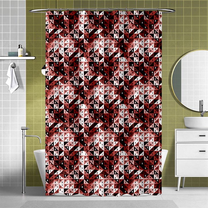 Digital Checkboard Shower Curtain 48  x 72  (Small) 