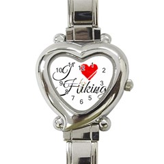 I Hiking Heart Italian Charm Watch