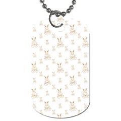 Happy Easter Motif Print Pattern Dog Tag (one Side) by dflcprintsclothing