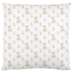 Happy Easter Motif Print Pattern Standard Flano Cushion Case (two Sides)