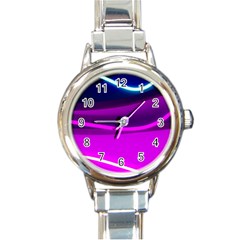 Neon Wonder  Round Italian Charm Watch by essentialimage